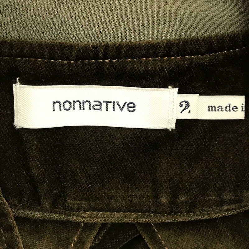 nonnative / ノンネイティブ TRAINER SHIRT C/R VELVET ベルベット シャツ ブルゾン