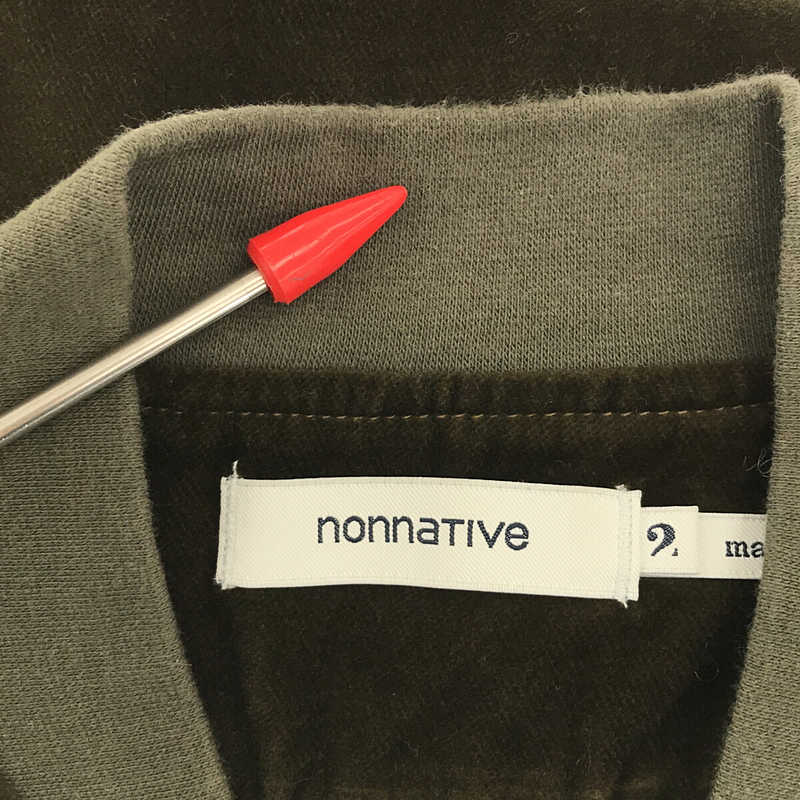 nonnative / ノンネイティブ TRAINER SHIRT C/R VELVET ベルベット シャツ ブルゾン