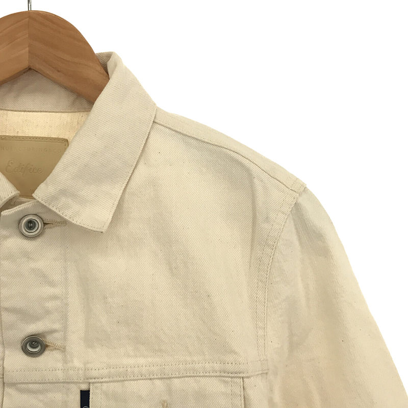 EDIFICE / エディフィス × FULLCOUNT フルカウント / PRODUCT F WHITE DENIM 3RD デニムジャケット Gジャン