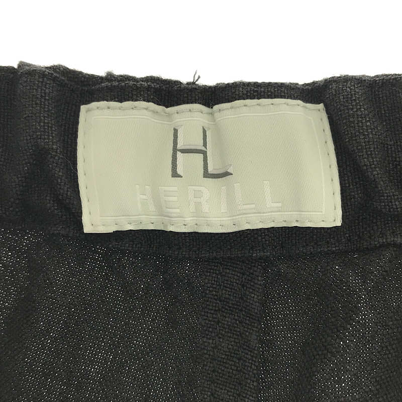 HERILL / ヘリル LINEN CANVAS EASY PANTS リネン キャンバス イージーパンツ