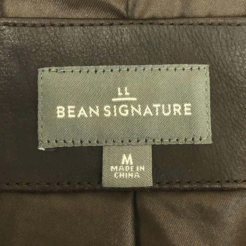 L.L.BEAN / エルエルビーン Signature シグネチャー ヴィンテージ加工 アジャスター付き シングル レザー ジャケット