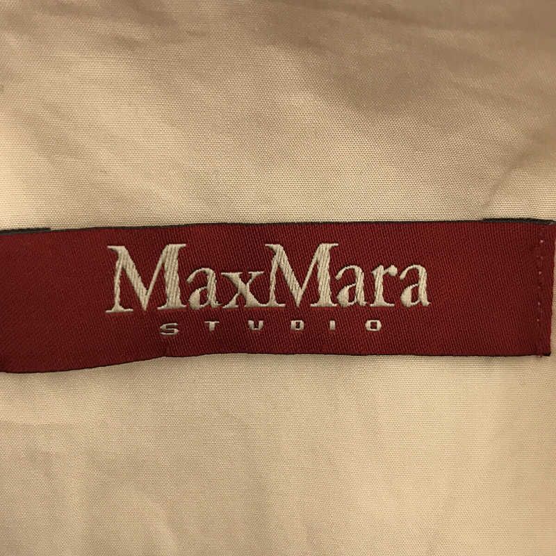 MAX MARA STUDIO / マックスマーラ ステュディオ レース 刺繍 ノーカラー ロング コート