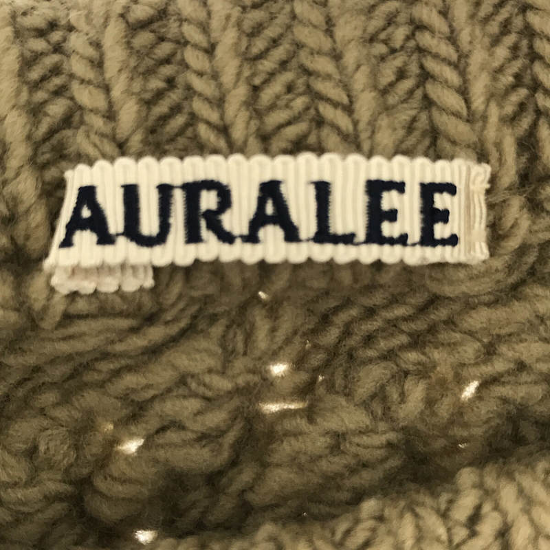 AURALEE / オーラリー FRENCH MERINO ARAN KNIT VEST アランニットベスト