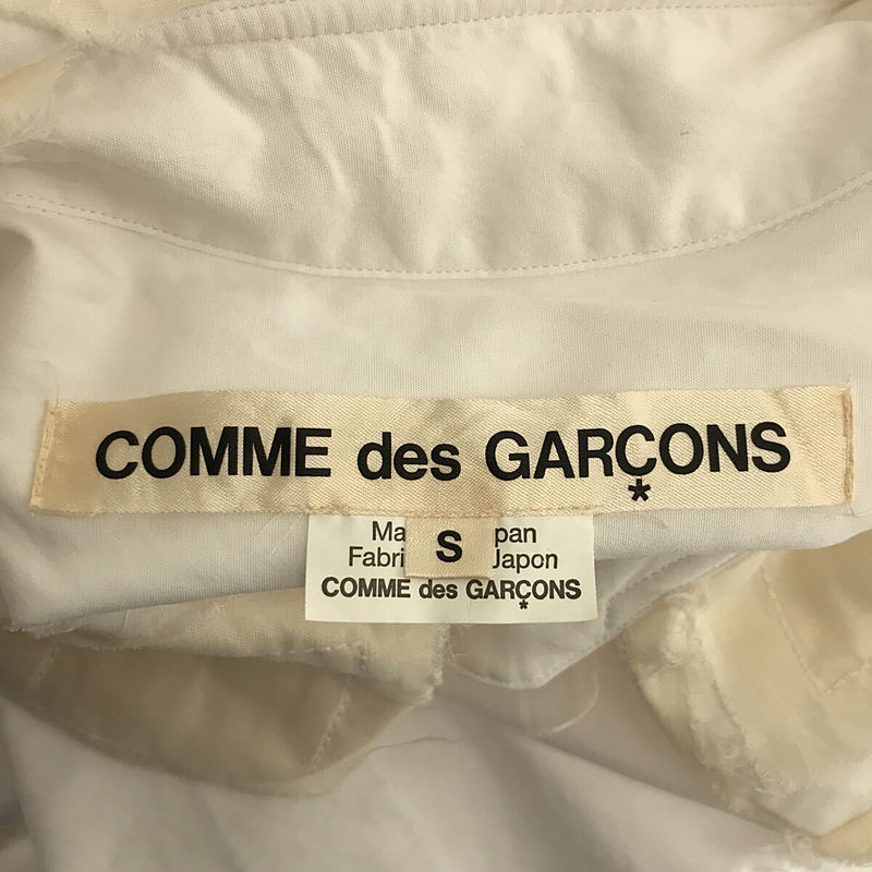 COMME des GARCONS / コムデギャルソン Multidimensional Graffiti パッチワーク丸襟 ブラウス シャツ