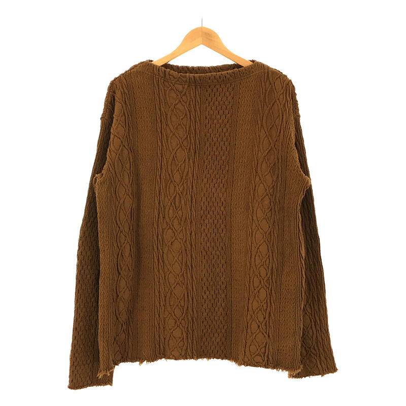 CABLE KNIT TOPS コットン プルオーバー ニット