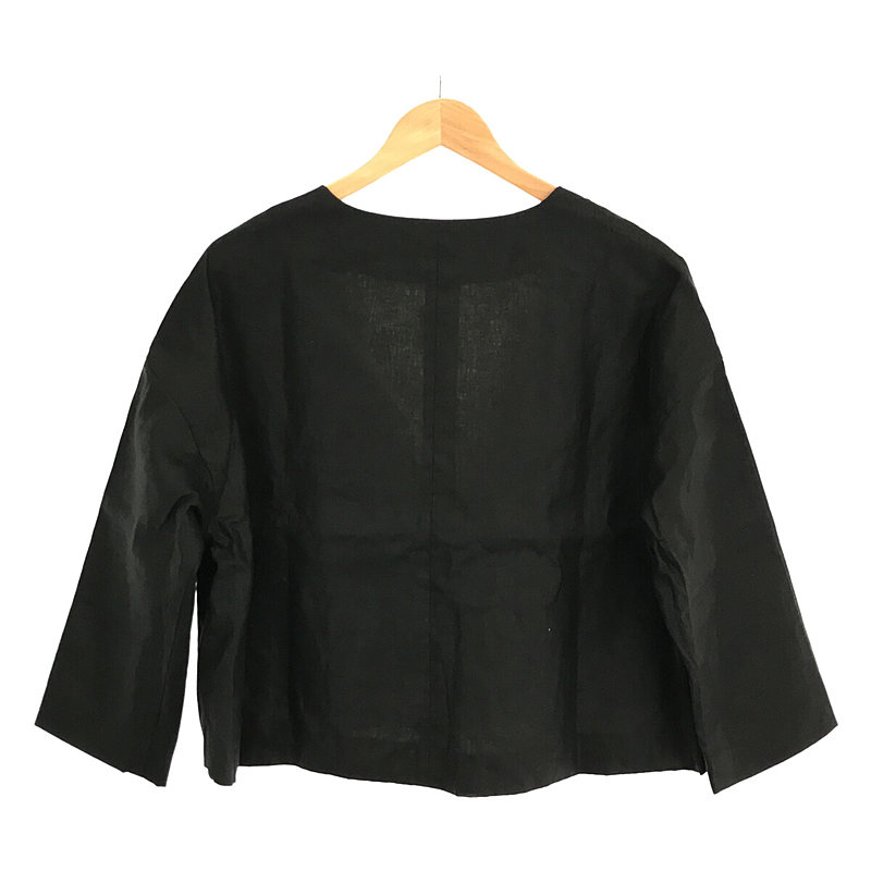 Gauze# / ガーゼ YOSOYUKI JACKET リネン ノーカラー ジャケット