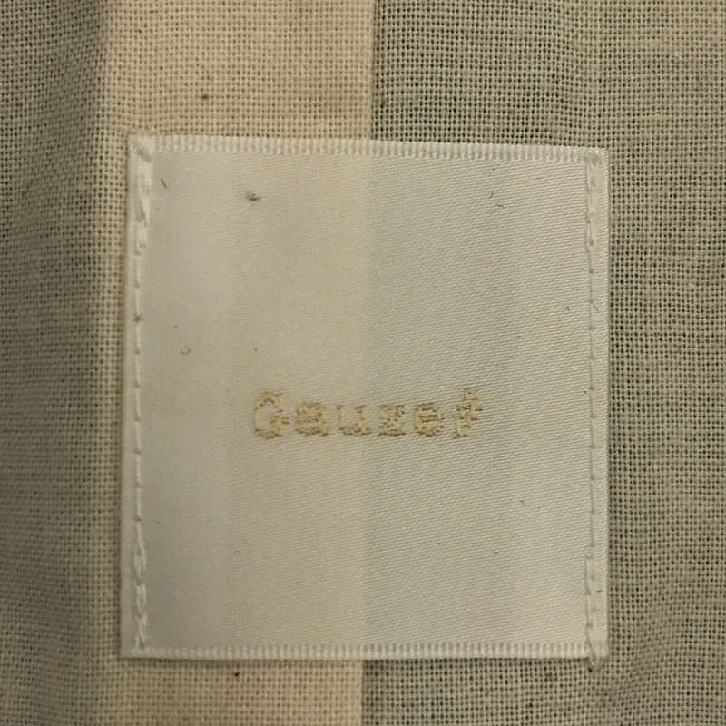 Gauze# / ガーゼ YOSOYUKI JACKET リネン ノーカラー ジャケット