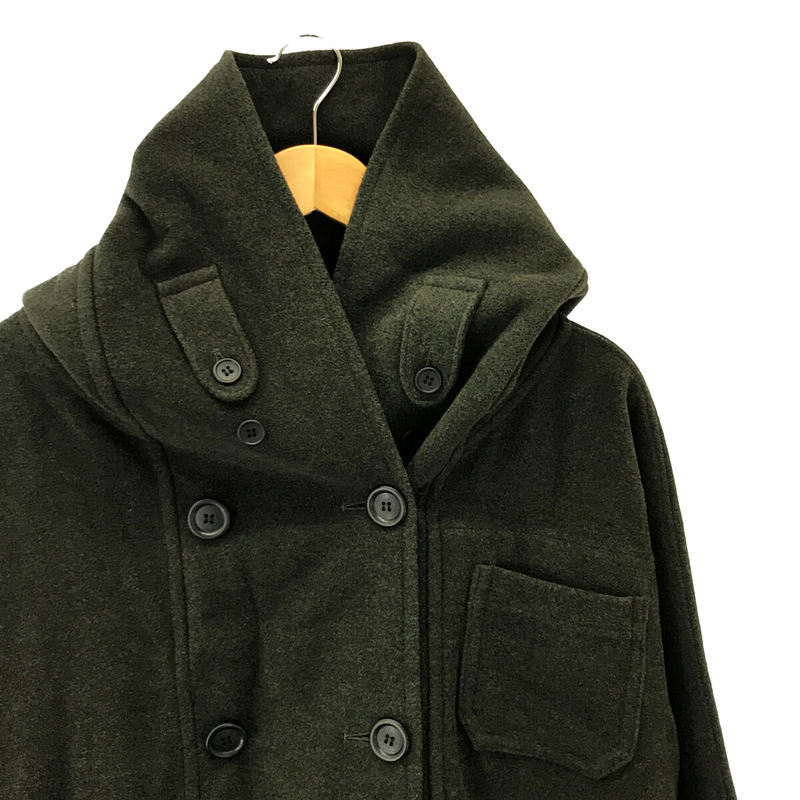 × JOURNAL STANDARD ジャーナルスタンダード 別注 イングランド製 フード付き ウール コートHACKNEY UNION  WORKHOUSE / ハックニーユニオンワークハウス