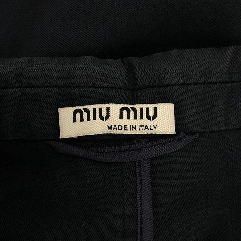 miu miu / ミュウミュウ ジャガード柄 パッチ ミリタリーシャツコート