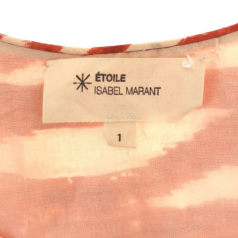 ISABEL MARANT ETOILE / イザベルマランエトワール シルク 総柄プリント チュニックブラウス