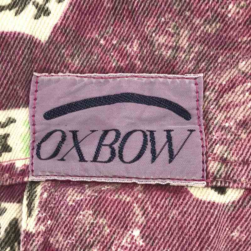 VINTAGE / ヴィンテージ古着 90s OXBOW / オックスボウ フランス製 総柄プリント デニムジャケット / パンツ