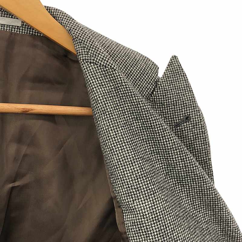 BRUNELLO CUCINELLI / ブルネロクチネリ ウール 千鳥格子 メタルボタン 3B テーラードジャケット スーツ