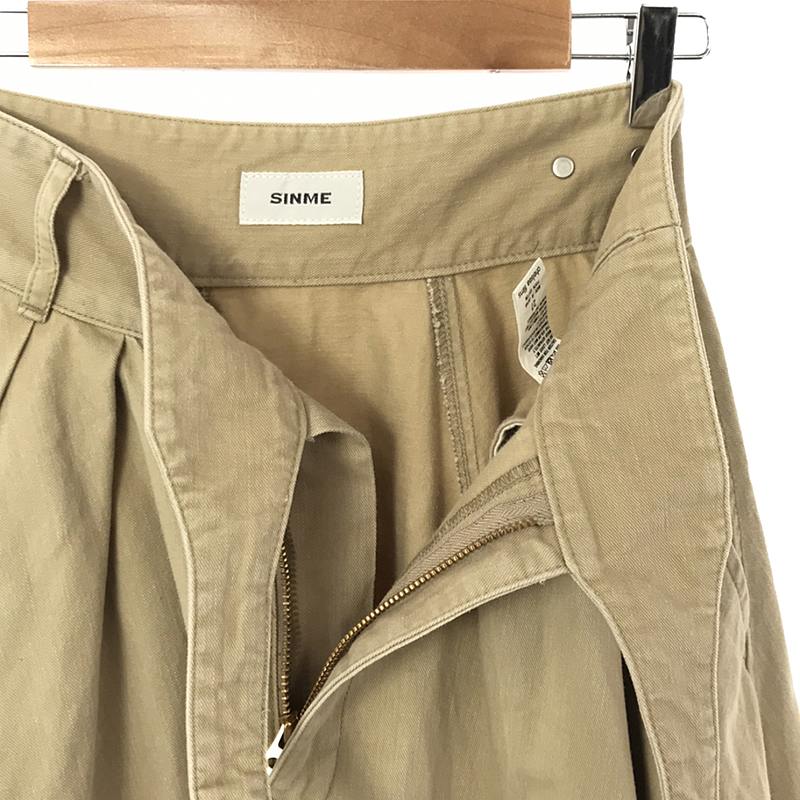 SINME / シンメ チノ オーバー グルカスカート