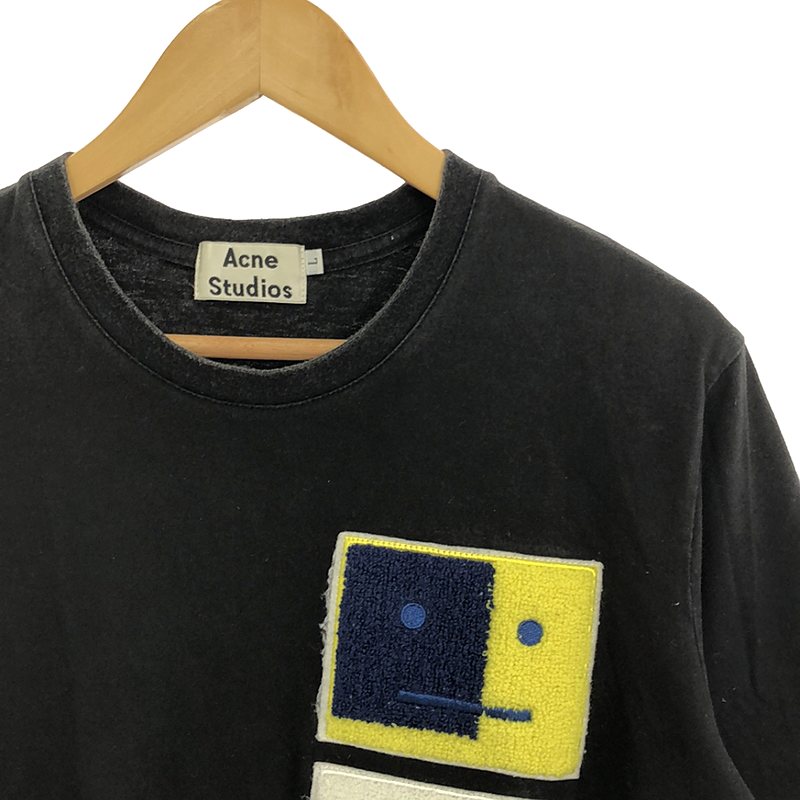 Acne Studios / アクネストゥディオズ スマイル ロゴ ワッペン クルーネック Tシャツ