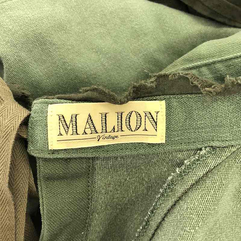 MALION vintage / マリオンヴィンテージ 異素材切替 バックオープン ロングワンピース