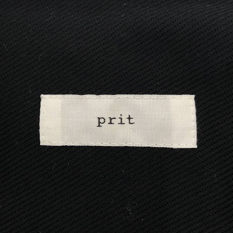 prit / プリット コットン ツイル スタンドカラー オーバー ワンピース コート