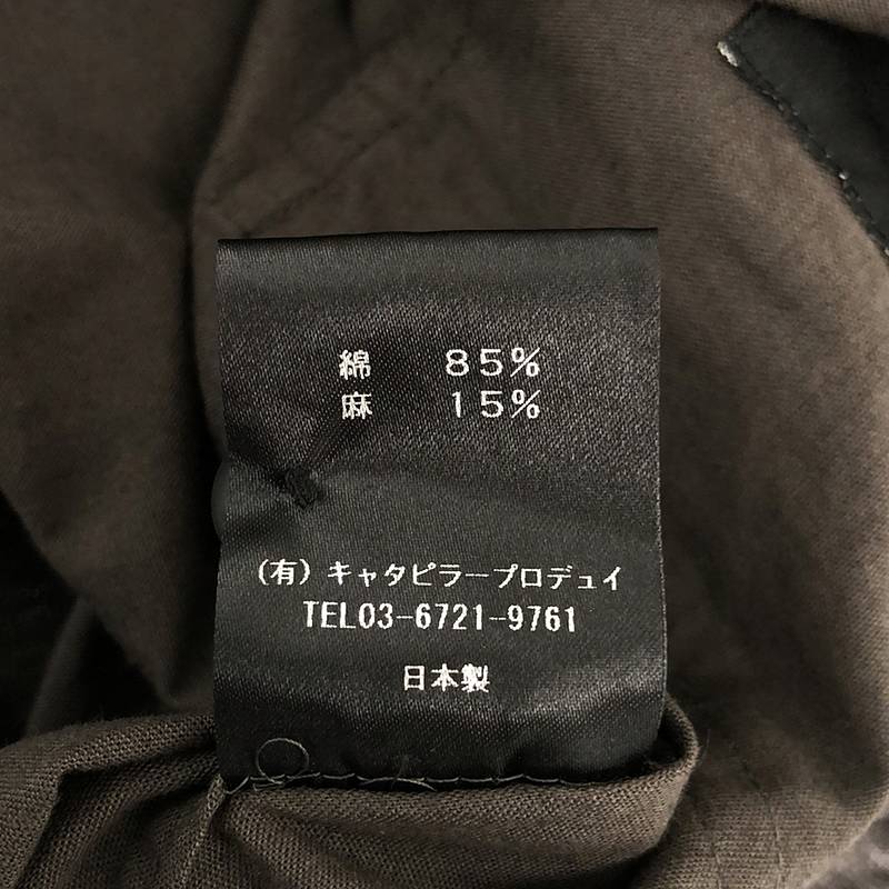 The Viridi-Anne / ザヴィリジアン ヴィリディアン COTTON / LINEN BANDCOLLAR SHIRT / コットンリネン バンドカラー シャツ ジャケット