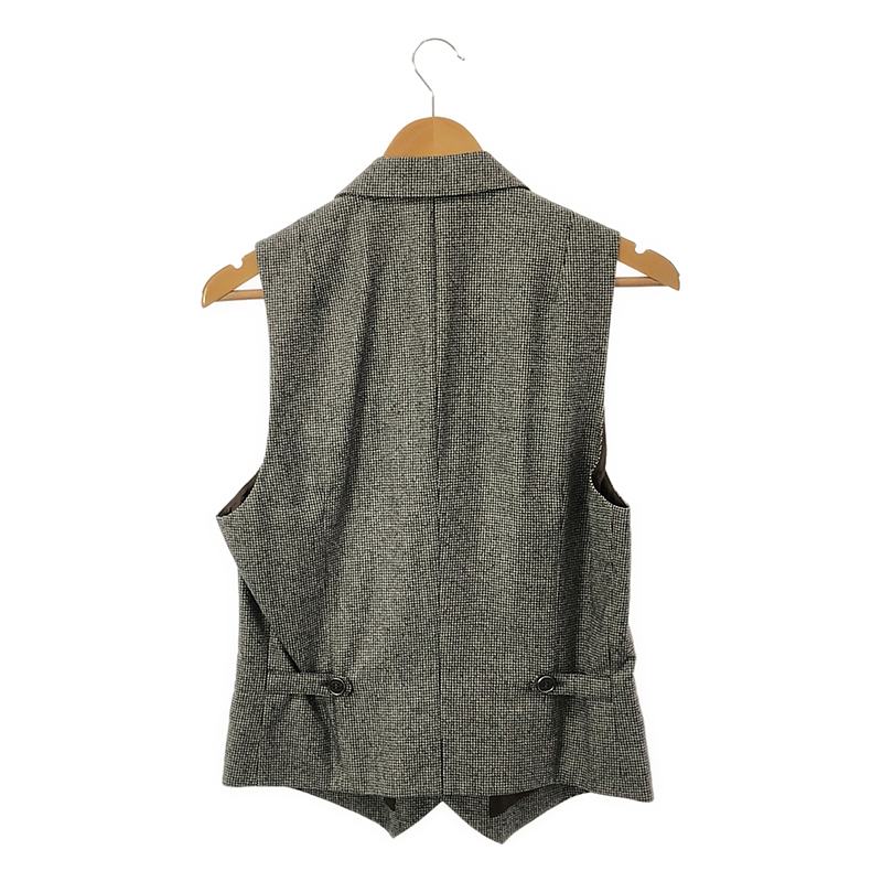 BRUNELLO CUCINELLI / ブルネロクチネリ ウール 千鳥格子 ジレ ベスト スーツ / 総裏地