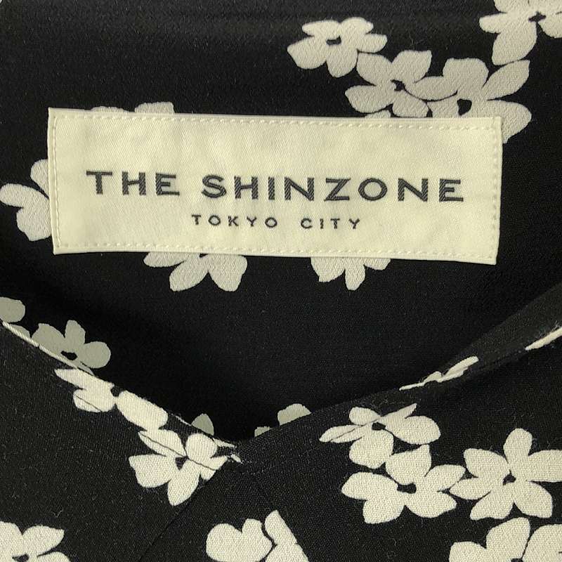 Shinzone / シンゾーン レーヨン 総柄 フラワープリントパッチワークワンピース