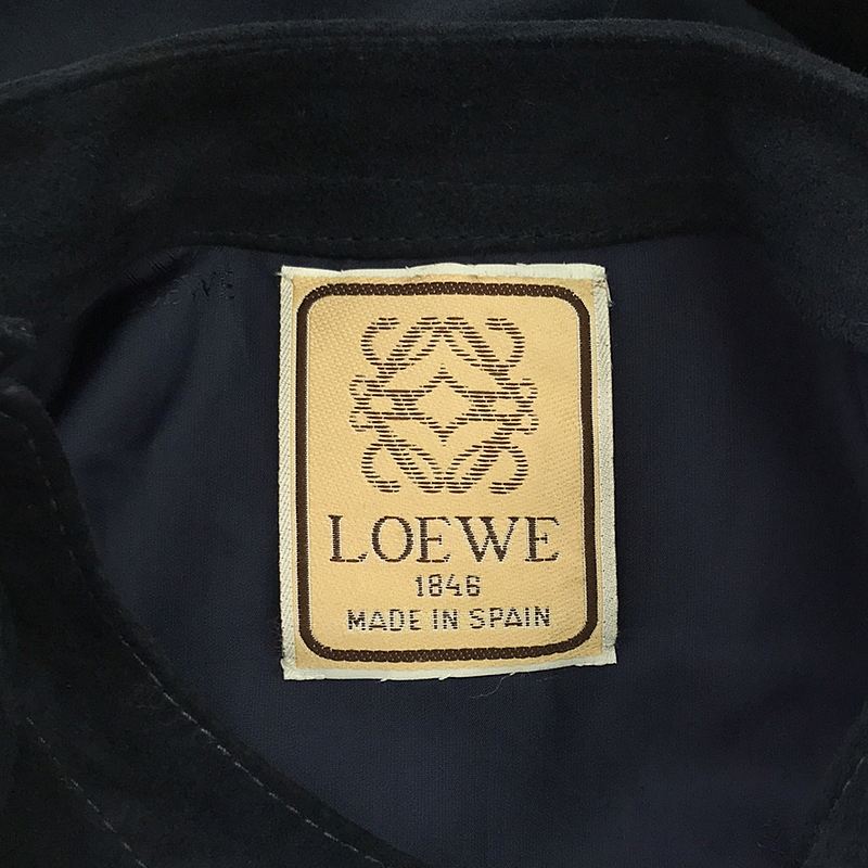 LOEWE / ロエベ ヴィンテージ ゴートスエード レザー プルオーバー