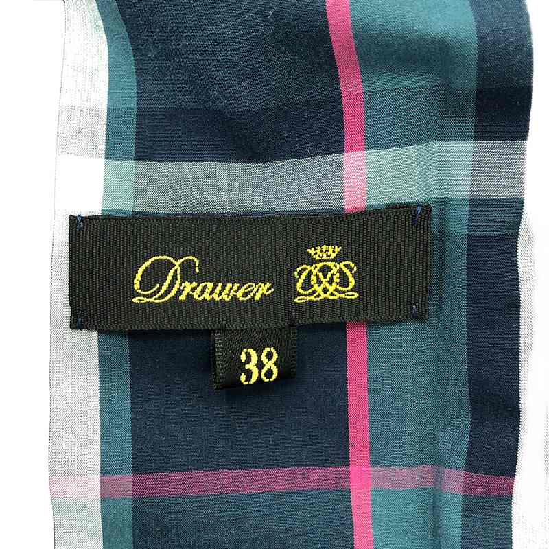 Drawer / ドゥロワー マドラスチェック ロングスカート