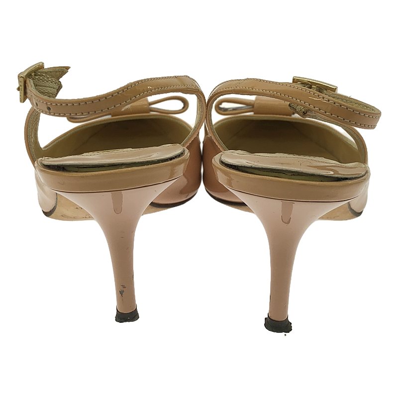 JIMMY CHOO / ジミーチュウ エナメル リボン ヒール パンプス