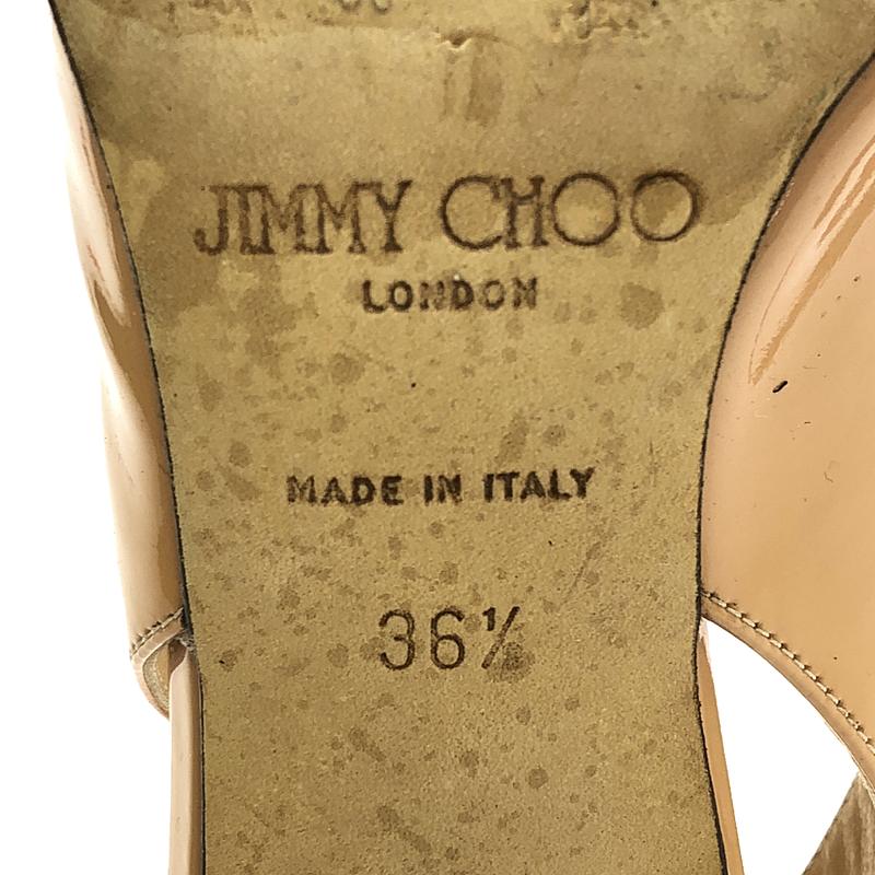 JIMMY CHOO / ジミーチュウ エナメル リボン ヒール パンプス