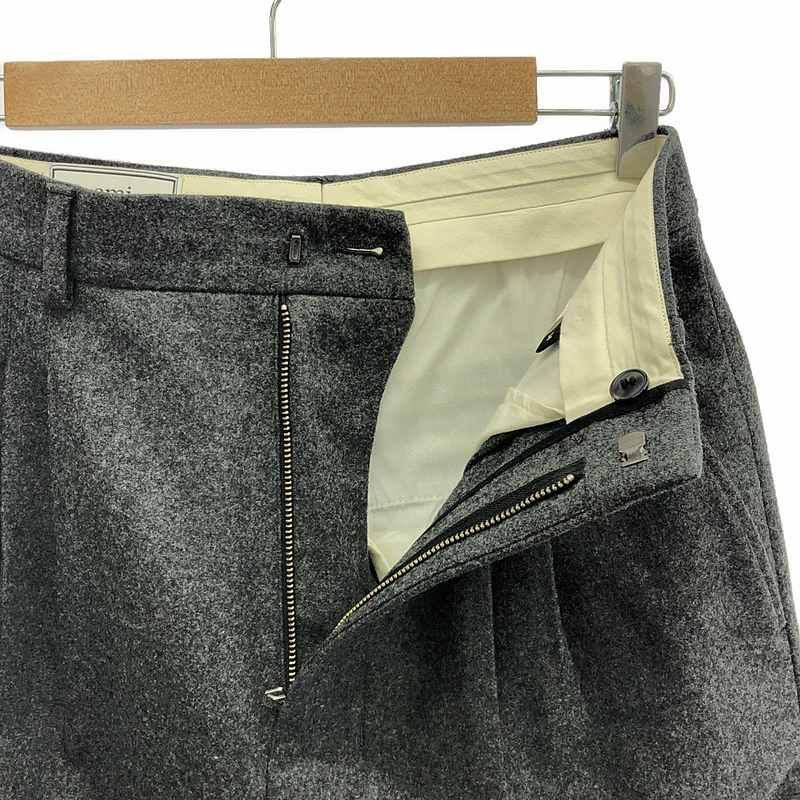 AMI Alexandre Mattiussi / アミ・アレクサンドルマテュッシ 2タック ウール スラックス