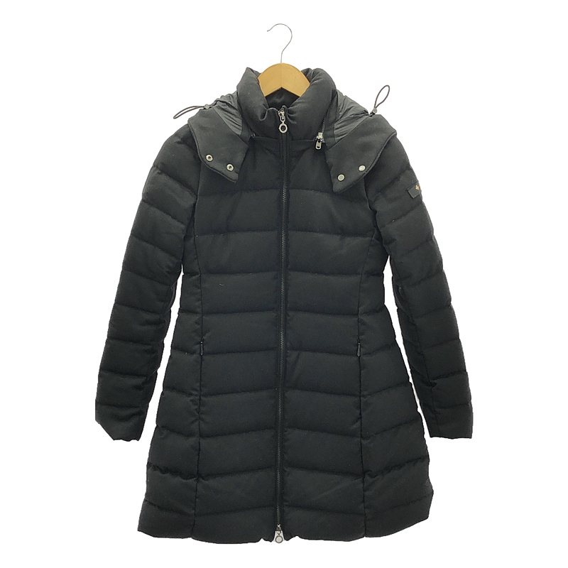 TATRAS - 【美品】  TATRAS / タトラス | GILA LTK20A4215 ベルト付き ギラ ビッグシルエット ボタンレス ロング ダウン ベスト 純正ガーメントケース有 | 1 | ブラック | レディース GILA LTK20A4215 ベルト付き ギラ ビッグシルエット ボタンレス