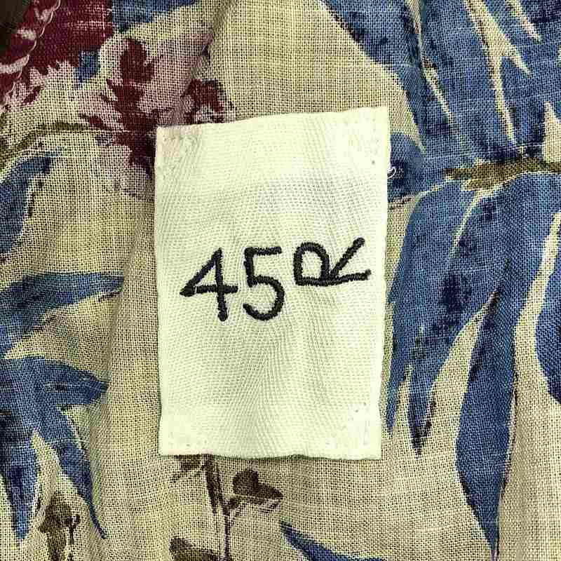 45r / フォーティファイブアール 度甘平ホウセンカプリントのイージースカート