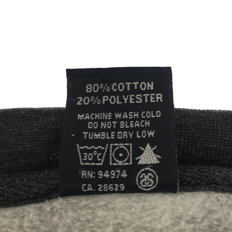 STUSSY / ステューシー 90s 〜 ヴィンテージ 紺タグ スニーカー プリント クルーネック スウェット