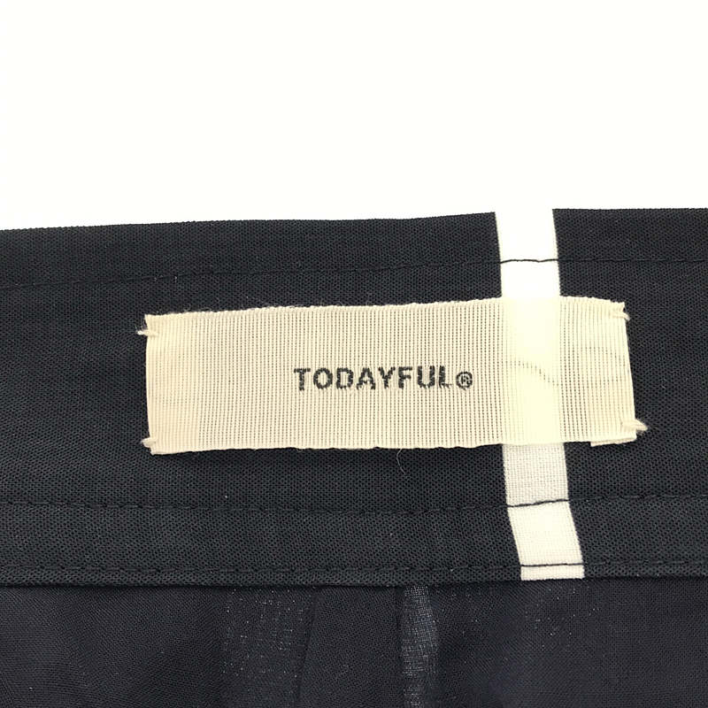 TODAYFUL / トゥデイフル Geometric Tuck Trousers / ジオメトリックタックトラウザーズ パンツ