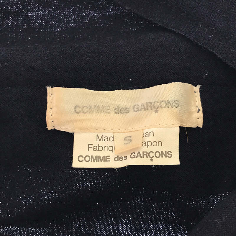 COMME des GARCONS / コムデギャルソン ウール 丸襟 フロント切替 変形 カットソー