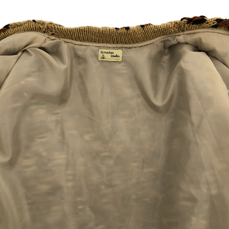 Mcmachan Woolen / マクマーンウーレン 裏地付き レオパード Mcmachan Woolen / マクマーンウーレン 裏地付き レオパード