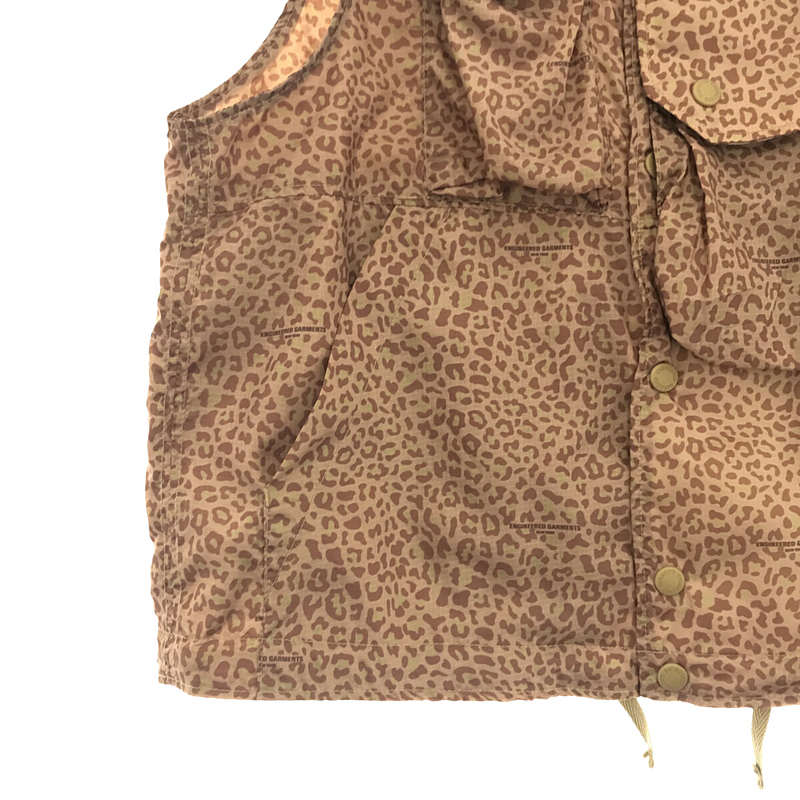 Engineered Garments / エンジニアドガーメンツ Cover Vest - Poly Leopard Print Ripstop / レオパード カバーベスト
