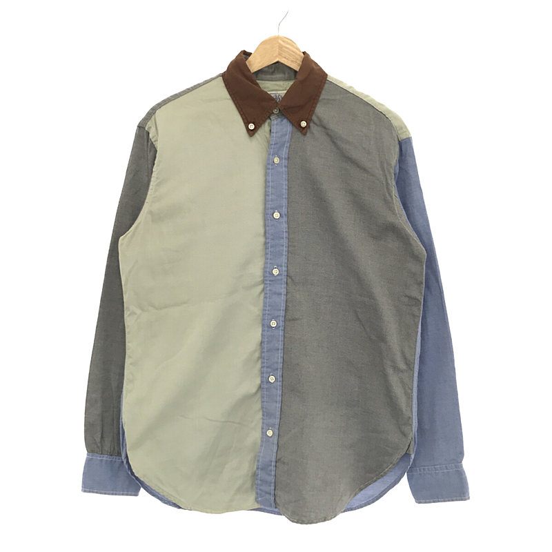 POST O'ALLS / ポストオーバーオールズ | Cruzer Shirt - Houndtooth コットンフランネル 千鳥格子 クルーザーシャツ USA製 | L | ブラック | メンズ