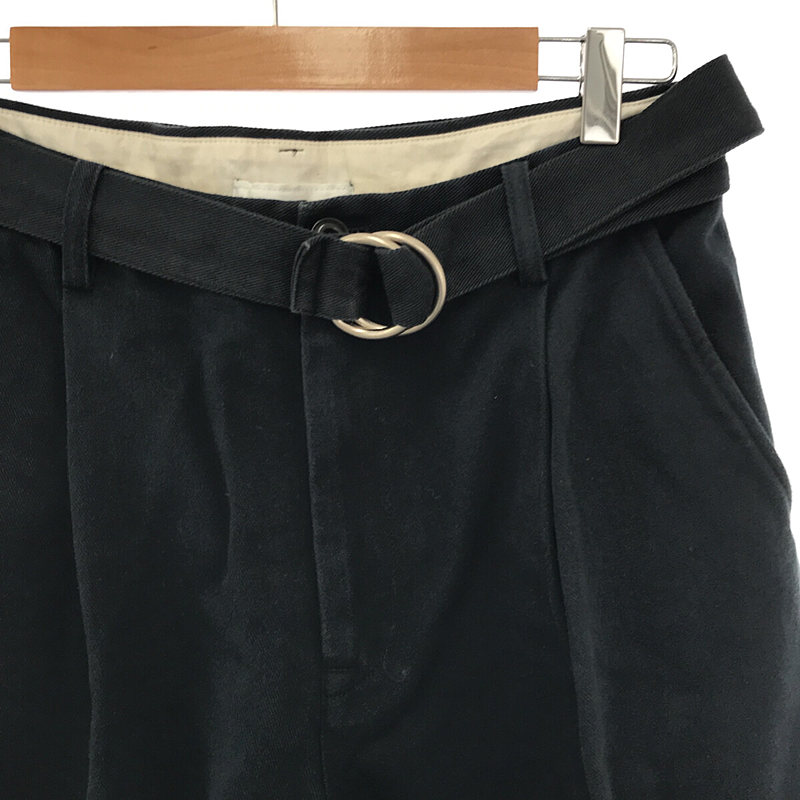 doublet / ダブレット SILK CHINO WIDE TAPERED TROUSERS / シルクチノ ワイドテーパード ベルテッドパンツ