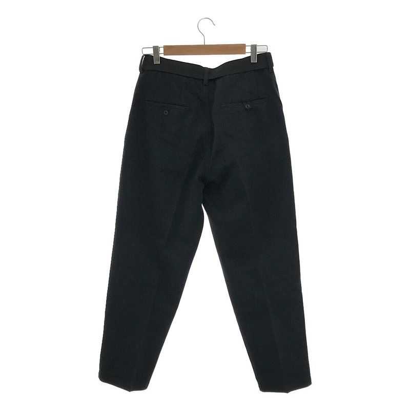 doublet / ダブレット SILK CHINO WIDE TAPERED TROUSERS / シルクチノ ワイドテーパード ベルテッドパンツ