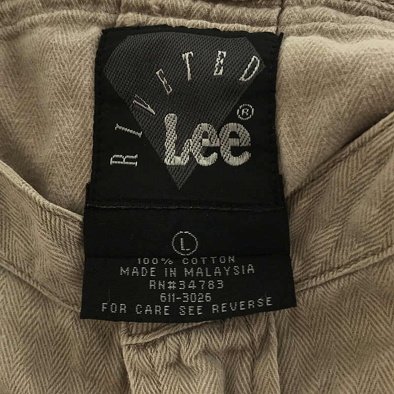 VINTAGE / ヴィンテージ古着 90s Lee RIVETED / リーリバイテッド ヘリンボーン バンドカラーシャツ