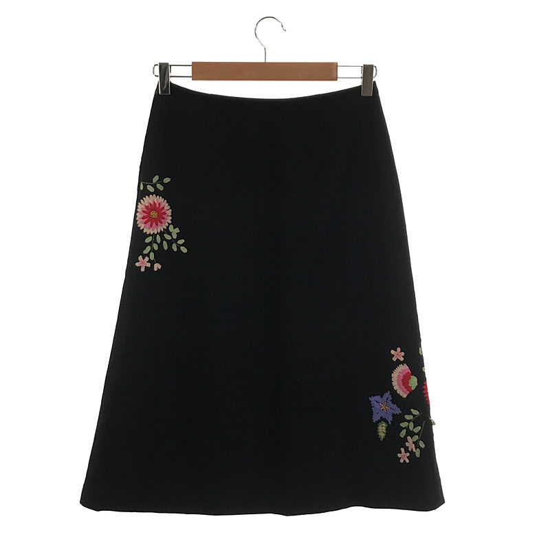 KEITA MARUYAMA / ケイタマルヤマ セットアップ フラワー刺繍 ノーカラージャケット スカート