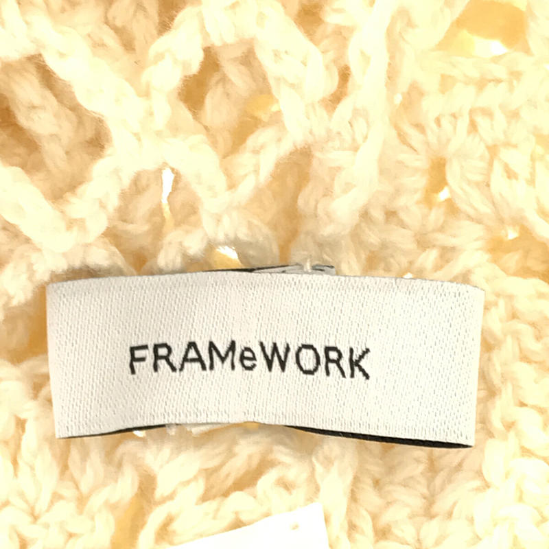 Framework / フレームワーク クロシェシャツジャケット