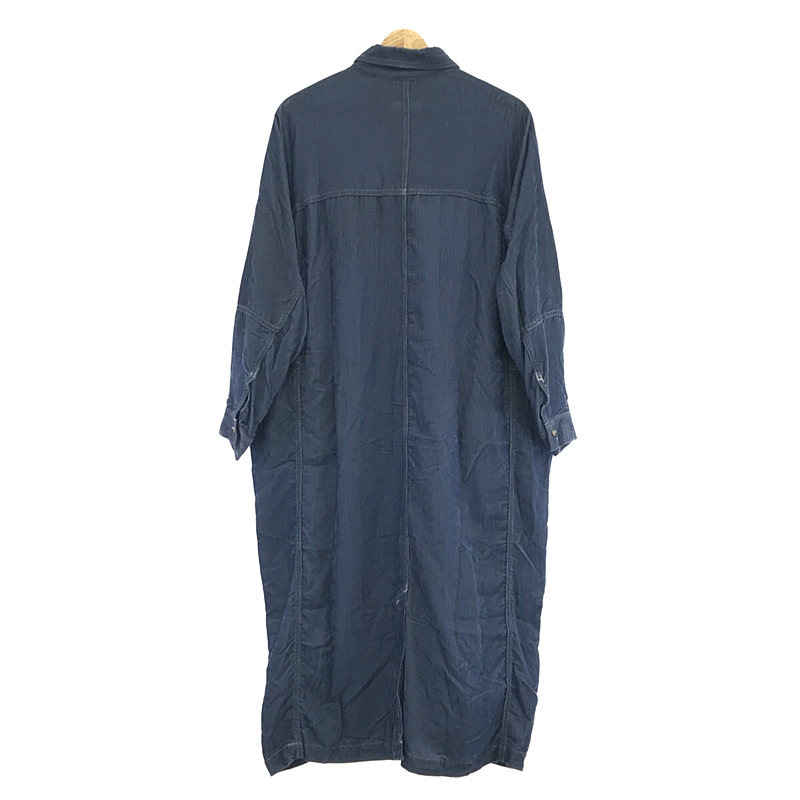 【美品】  TICCA / ティッカ | CORDUROY SHIRT COAT コーデュロイ シャツ コート | F | ブルー | レディース