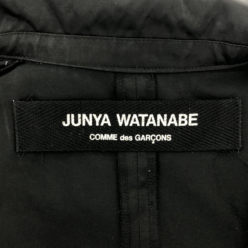 JUNYA WATANABE / ジュンヤワタナベ ウール切替 サテンシャツワンピース