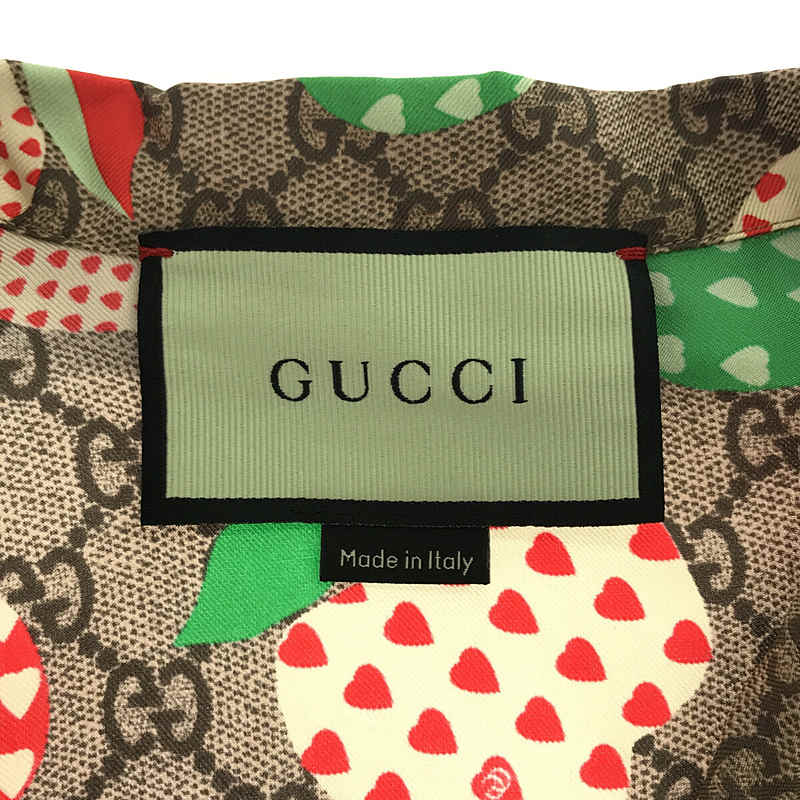 GUCCI / グッチ GG シルク オープンカラーシャツ