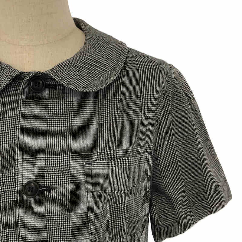 tricot COMME des GARCONS / トリココムデギャルソン 丸襟 グレンチェック ワンピース