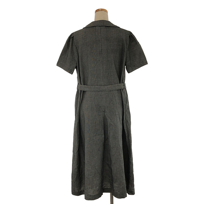 tricot COMME des GARCONS / トリココムデギャルソン 丸襟 グレンチェック ワンピース