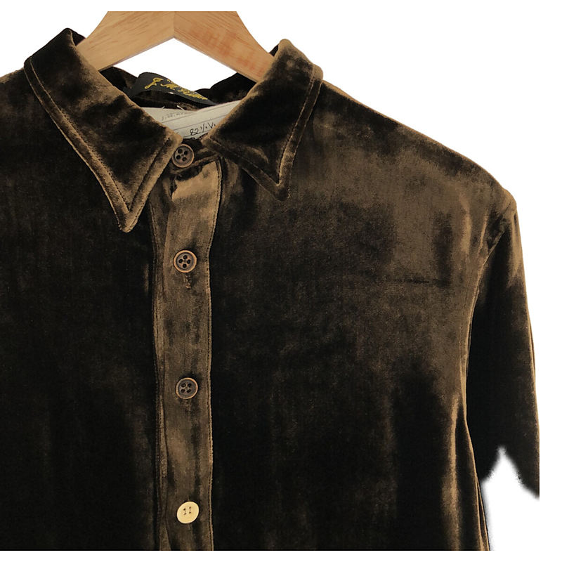 ARCHIVIO J.M.Ribot / アルキビオジェイエムリボット Velvet Shirt ベルベット プルオーバーシャツ