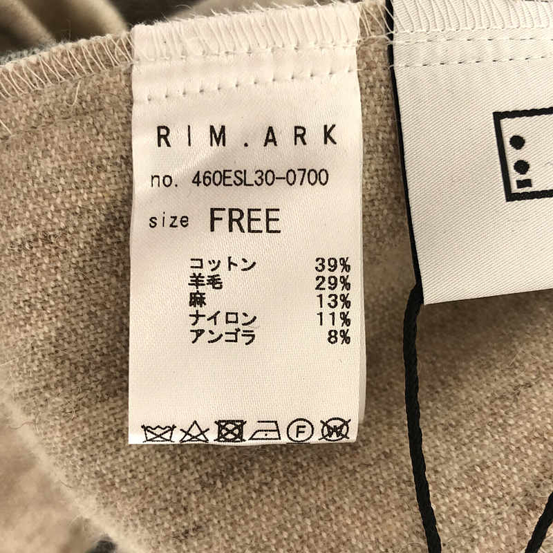 RIM.ARK / リムアーク Cotton wool linen box tops / オーバーサイズ ウール スリット トップス ワンピース