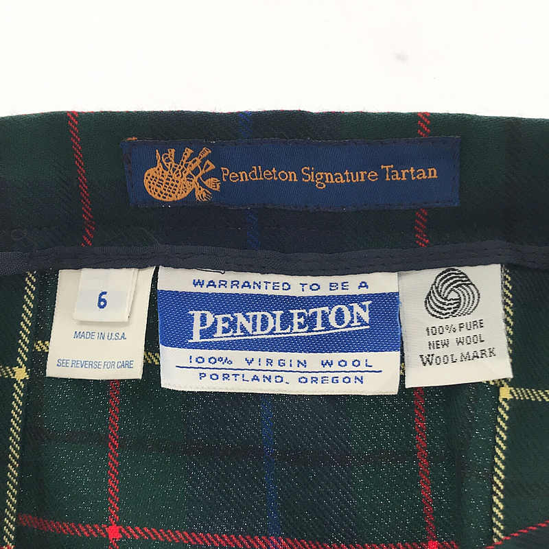 PENDLETON / ペンドルトン ウール チェック プリーツスカート