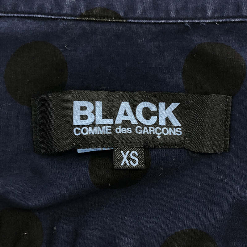 BLACK COMME des GARCONS / ブラックコムデギャルソン 製品染め ドットシャツ